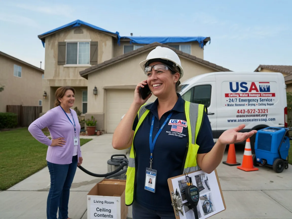Ceiling Water Damage Restoration Stroh, IN FAQs